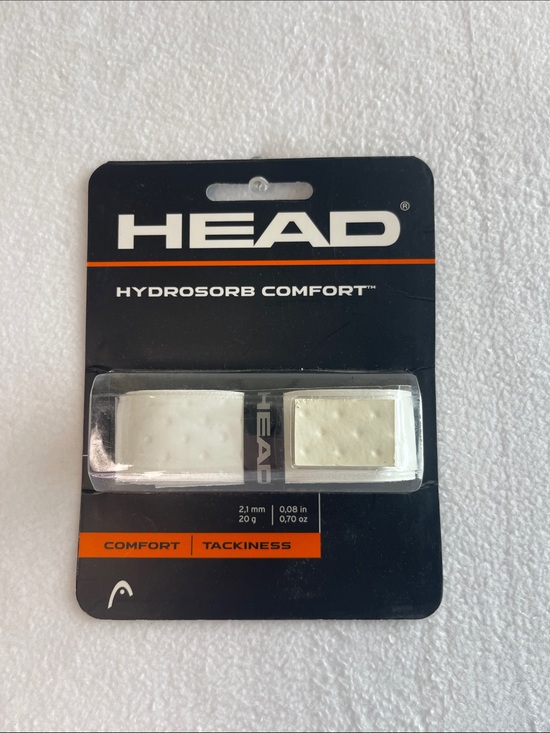 Head Other - HEAD Hydrosorb Comfort Replacement Grip Tennis Racquet White 2.1mm Tackiness New